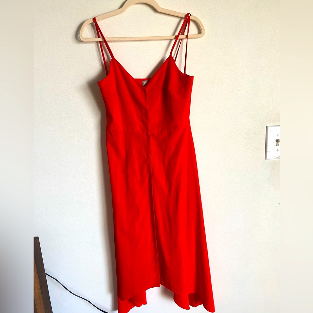 Used ASOS Dress. V-Neck Button Down Midi Dress. Size Small